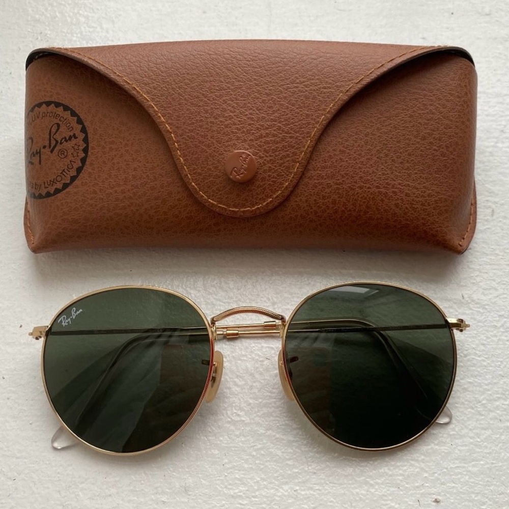 Ray-Ban Gold Green Classic Sunglasses